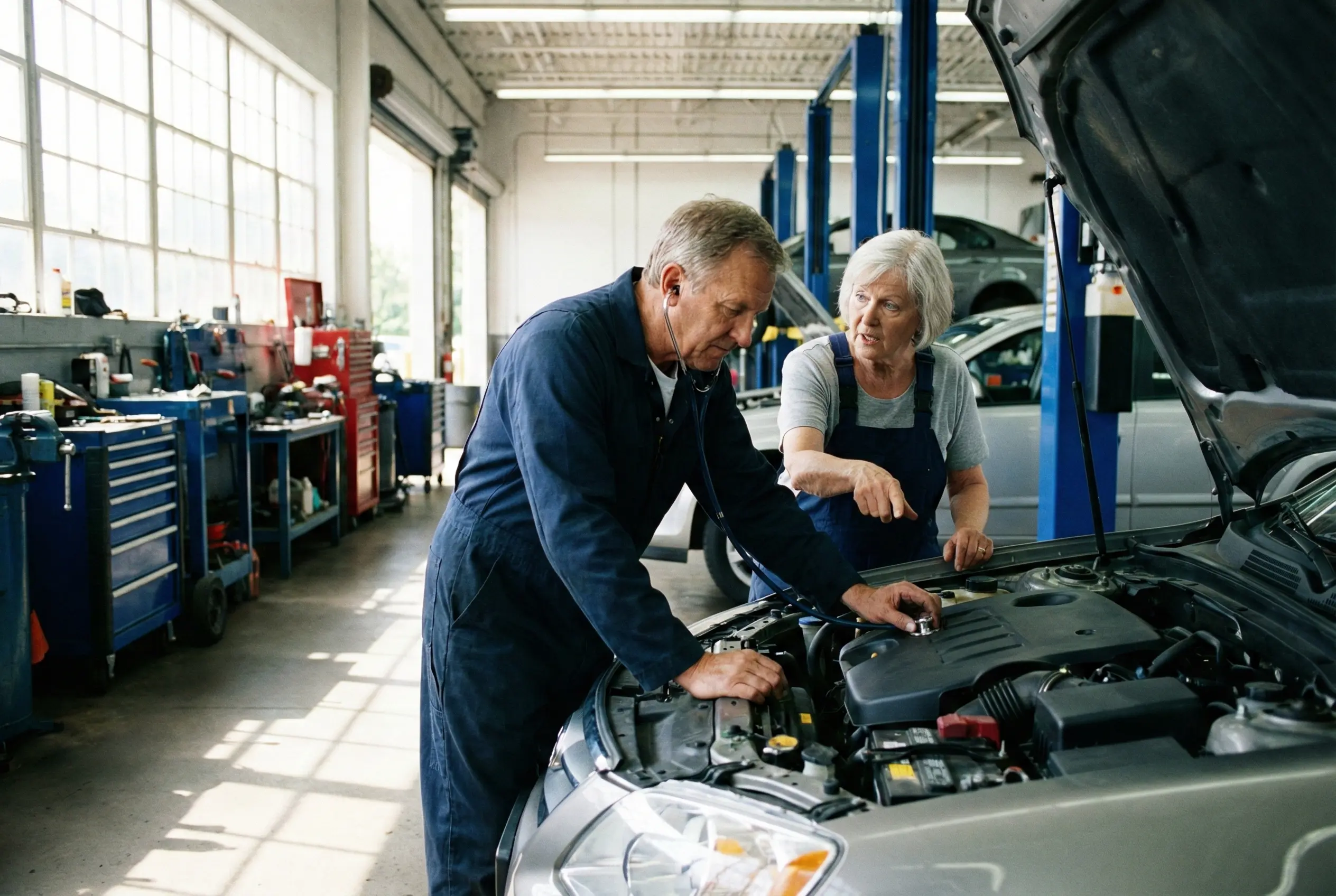 Hałasy w samochodzie: diagnostyka i wizyta w warsztacie